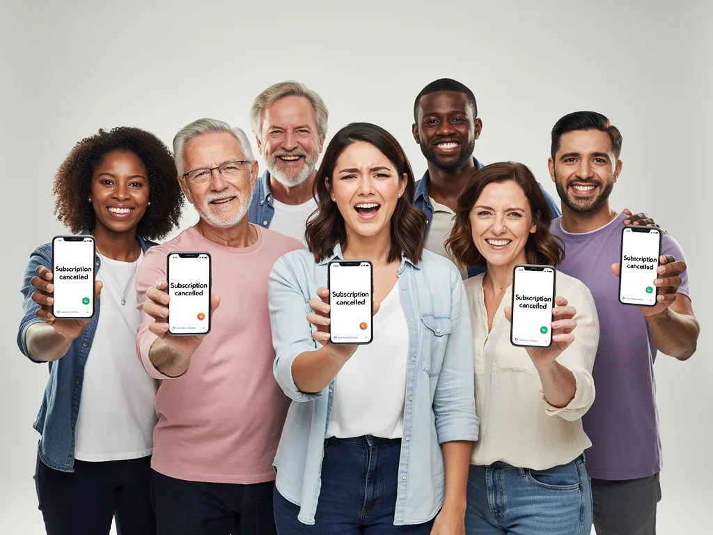 Empowered consumers celebrating 1-click subscription cancellations
