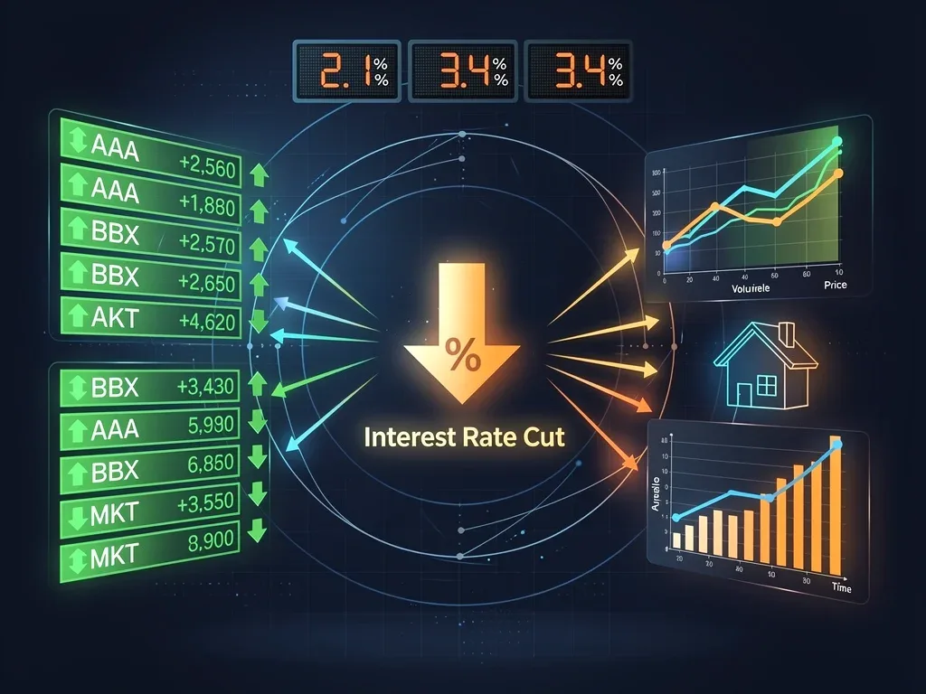 Financial indicators responding to interest rate changes