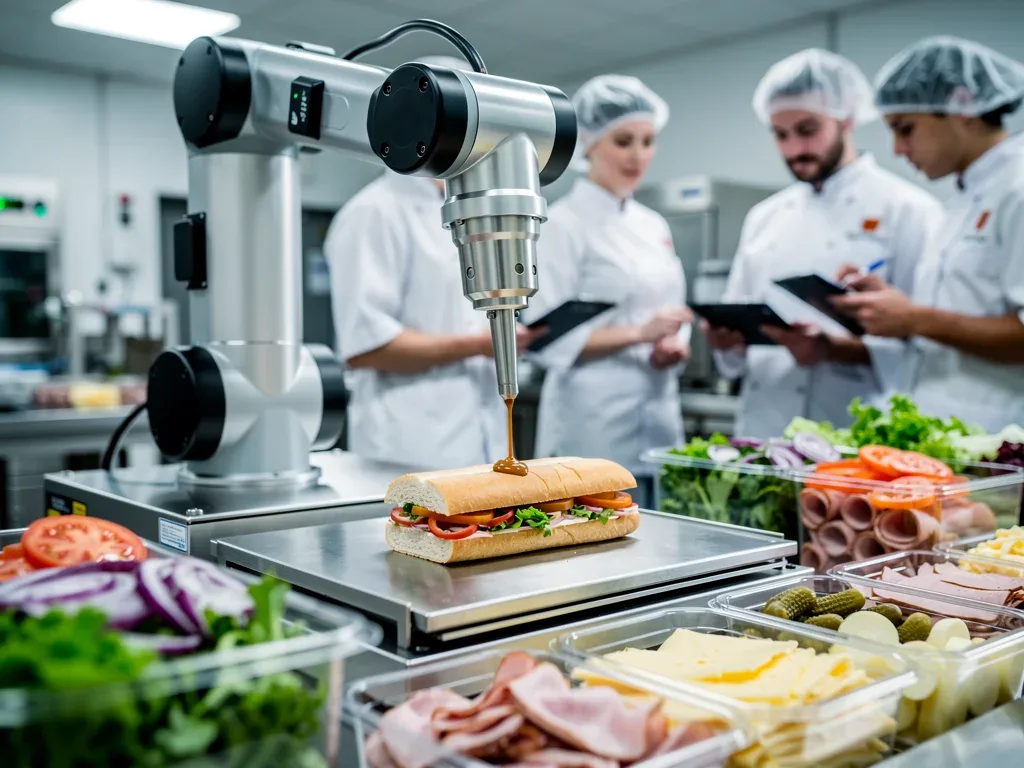 Automated ingredient dispensing system in a restaurant