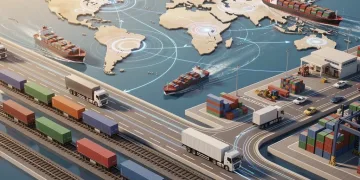 Optimized global logistics network with reduced congestion