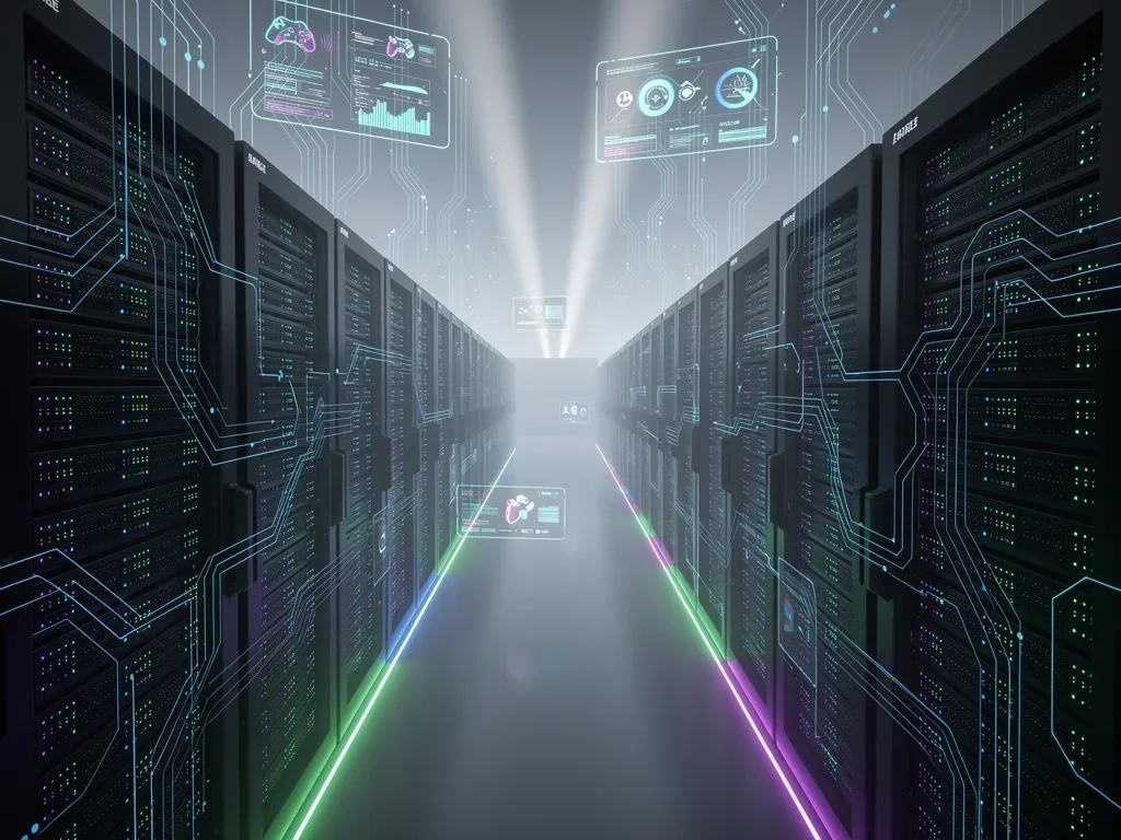High-performance gaming server farm infrastructure for cloud services