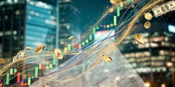 Financial charts showing tax policy impact on institutional liquidity