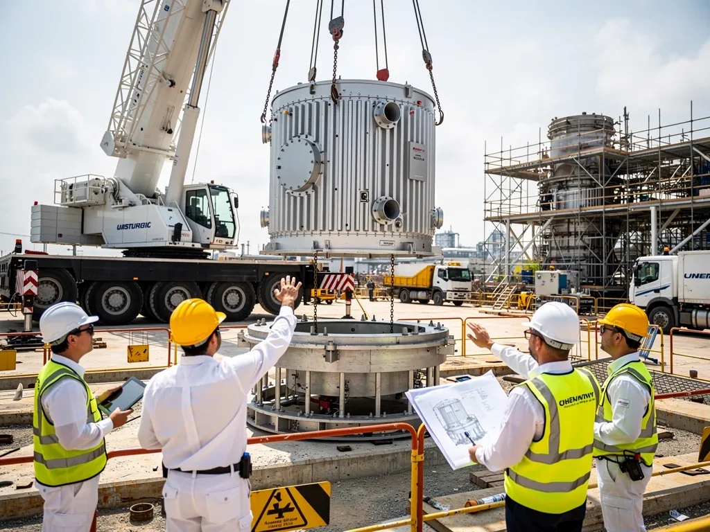 Installation of a modular nuclear microreactor at an industrial site