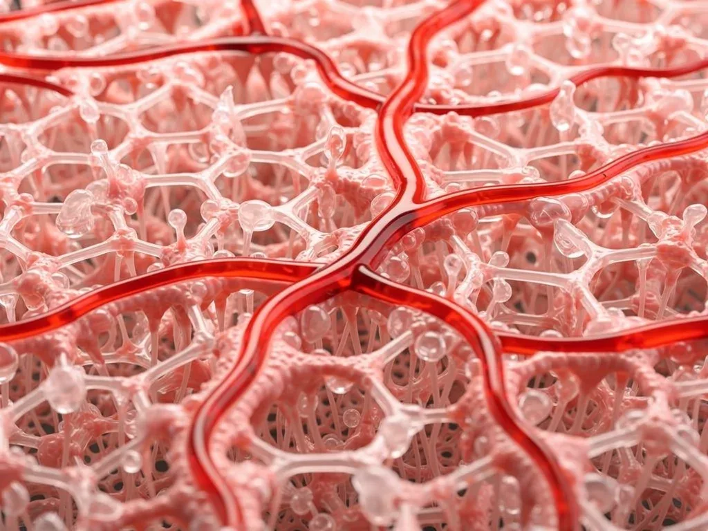 Microscopic view of highly vascularized engineered tissue