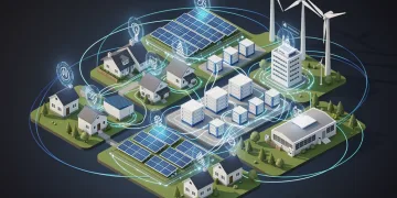 Decentralized microgrid architecture with renewable energy sources and smart grid connections